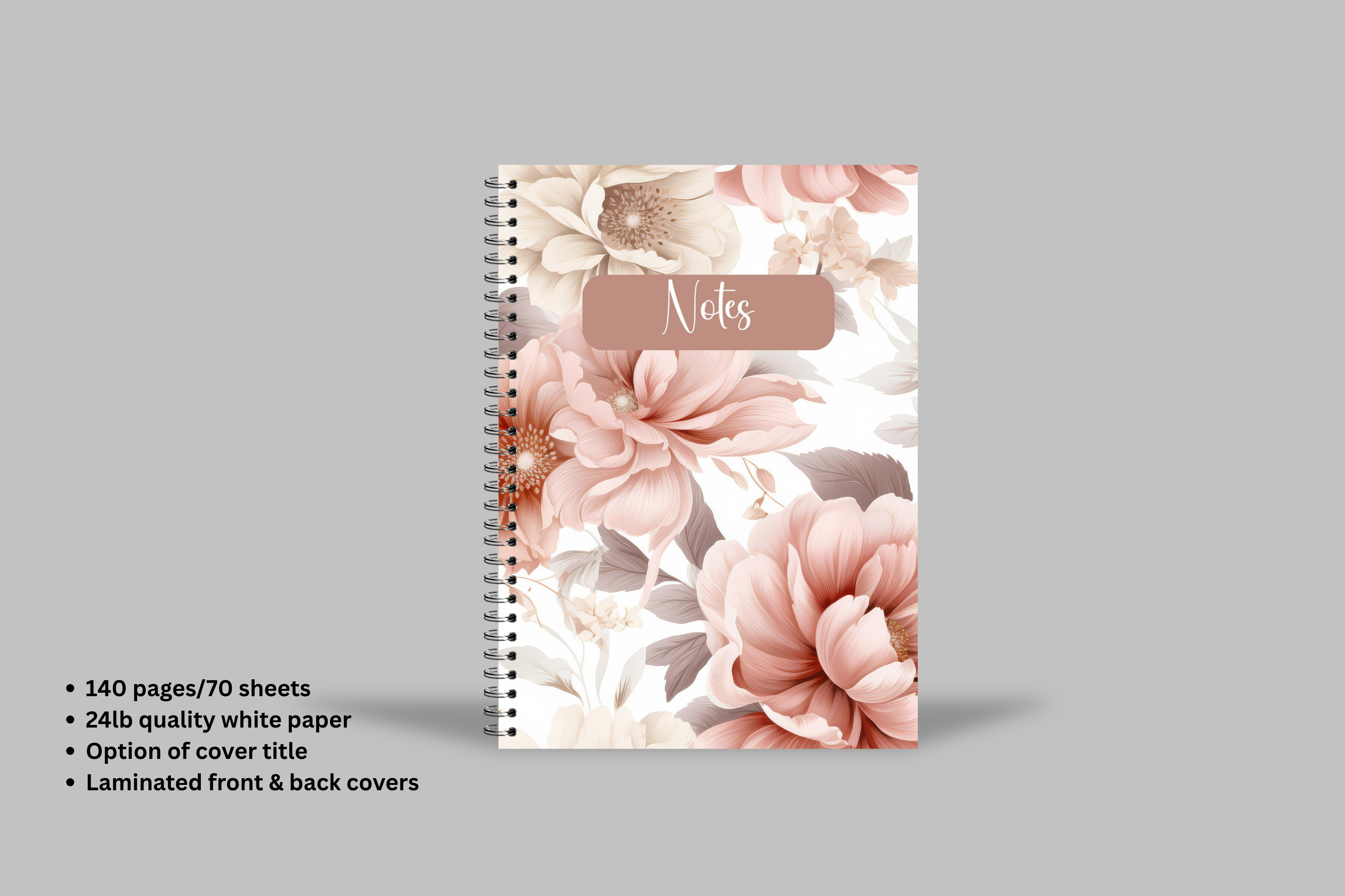 Girl Chic Spiral Notebook – 70 Sheets / 140 Lined Pages