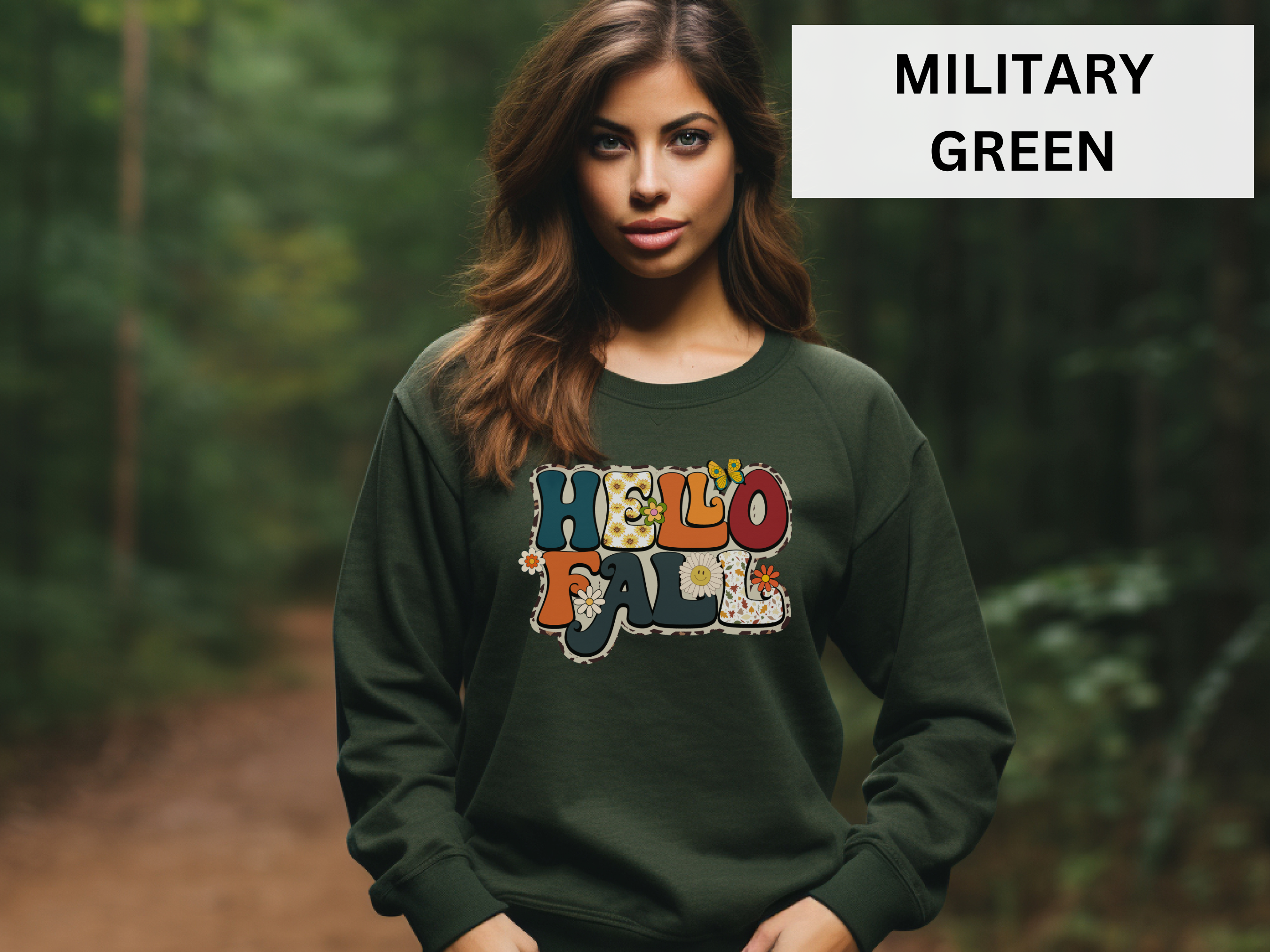 Retro Hello Fall Sweatshirt