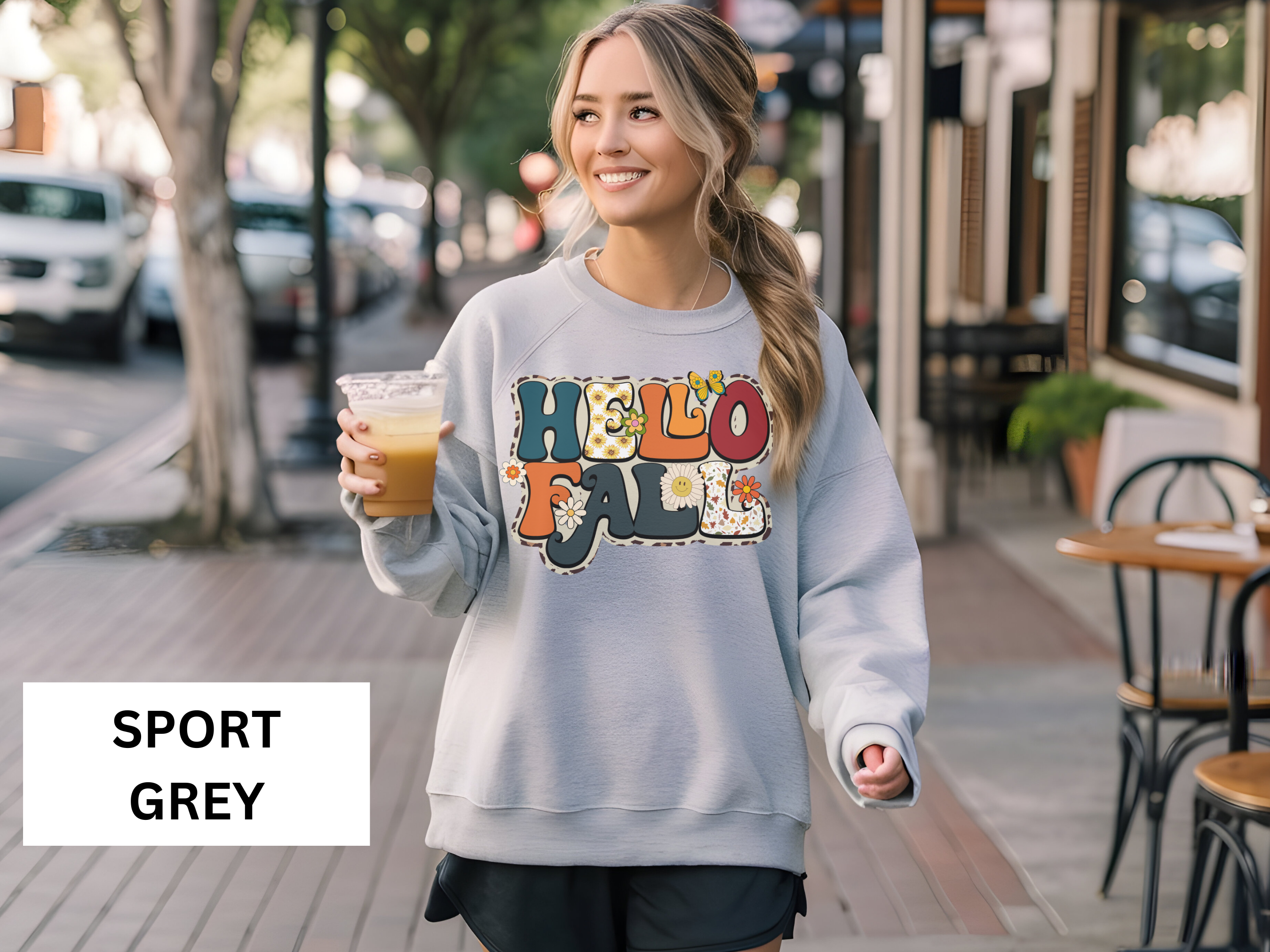 Retro Hello Fall Sweatshirt