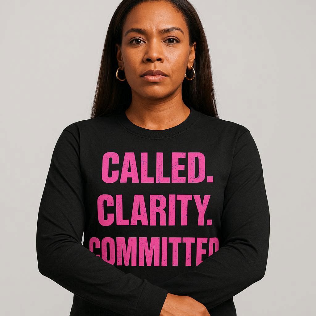 Called. Clarity. Committed.  Long Sleeve Tee