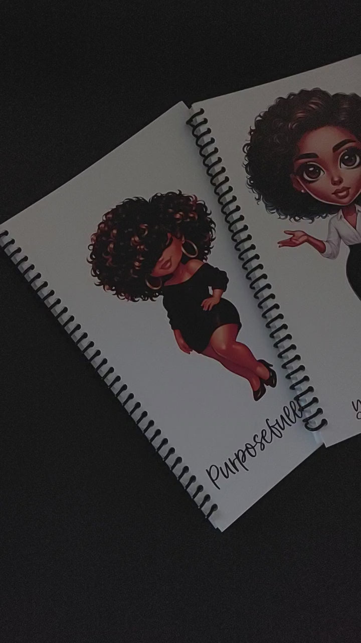 Purposefully Poised Spiral Notebook