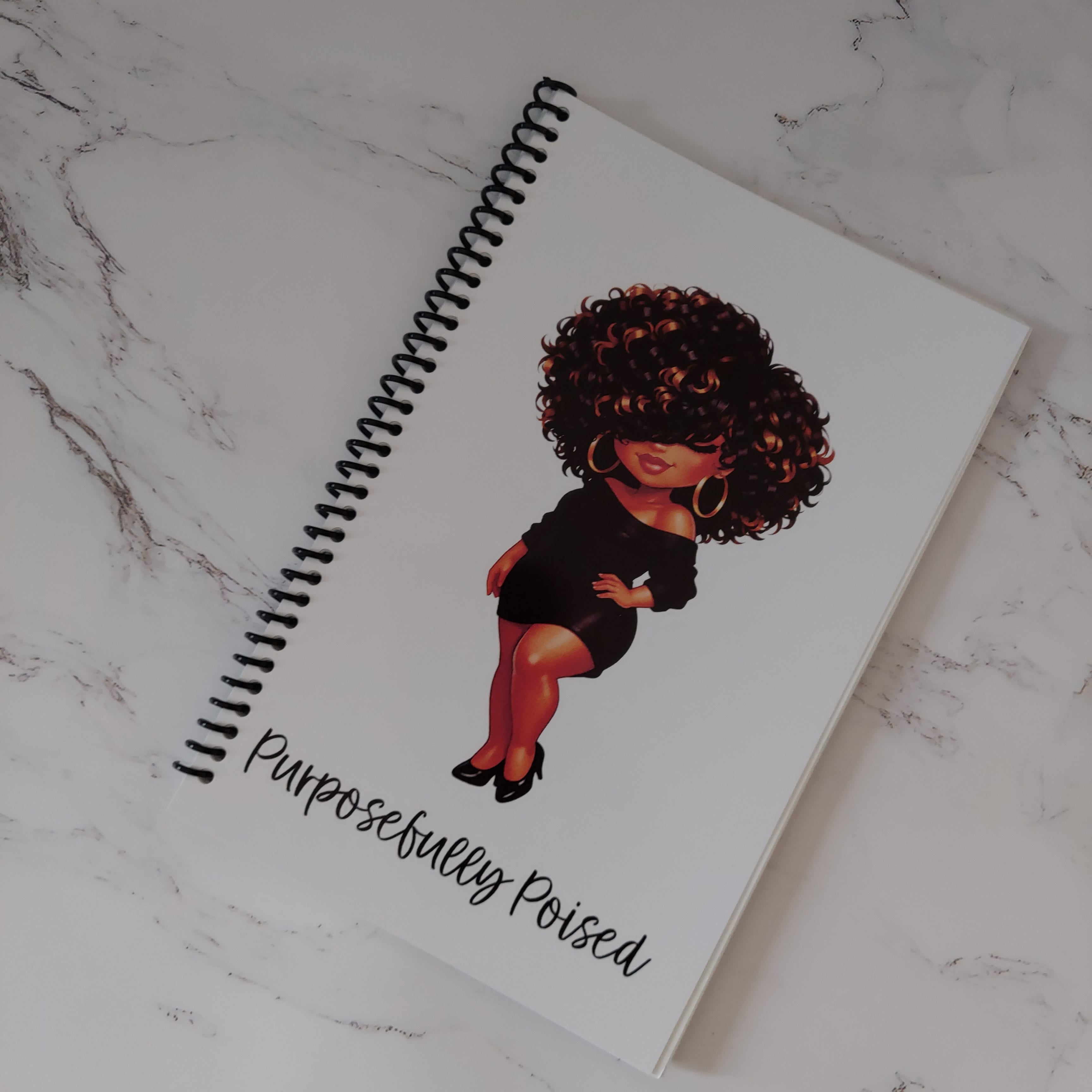 Purposefully Poised Spiral Notebook
