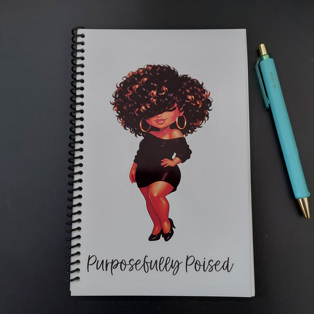 Purposefully Poised Spiral Notebook
